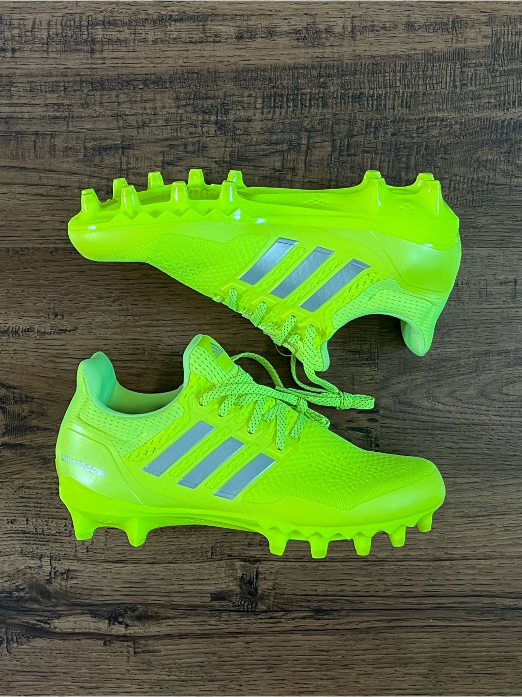 Adidas Ultraboost Football Cleat ‘Solar Yellow Silver’ (Size Mens 10)